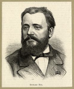 105040 Portret van Richard Hol, geboren Amsterdam 23 juli 1825, directeur van de Muziekschool te Utrecht, directeur van ...